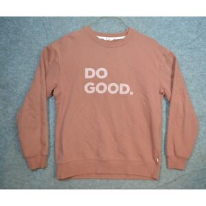 Cotopaxi Sweatshirt Womens XL Pink Fleece Crewneck Pullover Do Good Graphic Crew